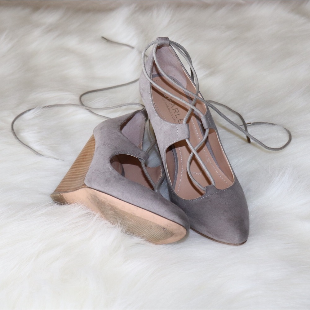 Lace Up Wedges